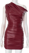 Leonna One-Shoulder Cutout Mini Dress [ZN7381AK]