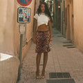 Leopard Sequin Bodycon Midi Dress [O07NCNXY]