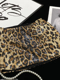 Leopard Sequin Low-Waist Mini Skirt [VPPUN901]