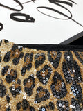 Leopard Sequin Low-Waist Mini Skirt [TUQQ3ON4]