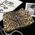 Leopard Sequin Low-Waist Mini Skirt [4OP3MG6A]