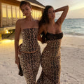 Leopard Sequin Two-Piece Skirt Set [2F7B6JX8]