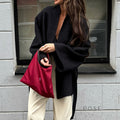 Leslie Belted V-Neck Jacket [91CLSH7M]