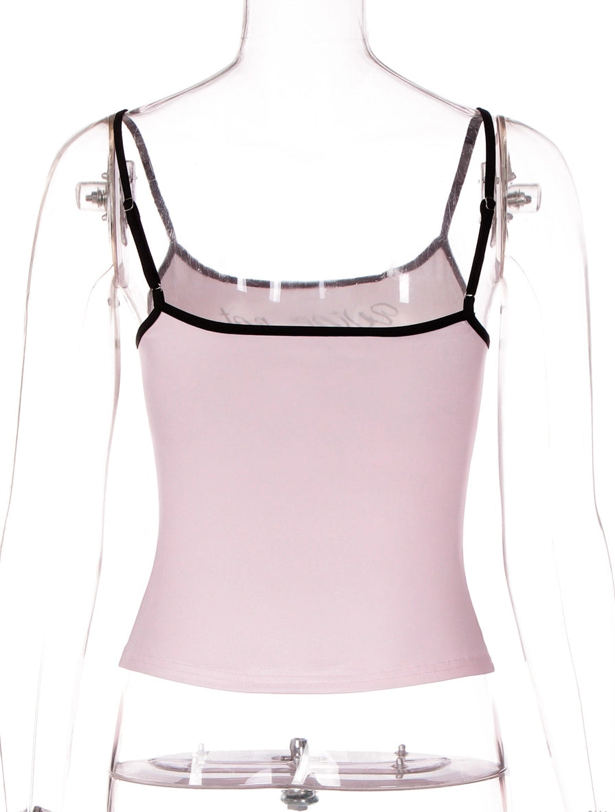 Letter Print Slim Fit Camisole [YLORW97I]