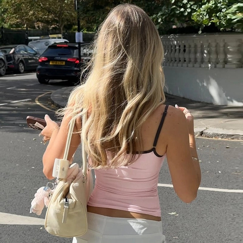 Letter Print Slim Fit Camisole [LYZLWNRL]