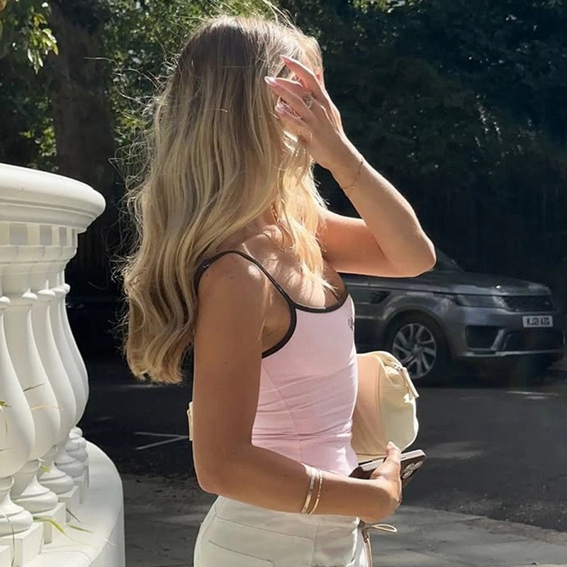 Letter Print Slim Fit Camisole [0R6DQUVV]