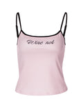 Letter Print Slim Fit Camisole [TZE2WB4R]