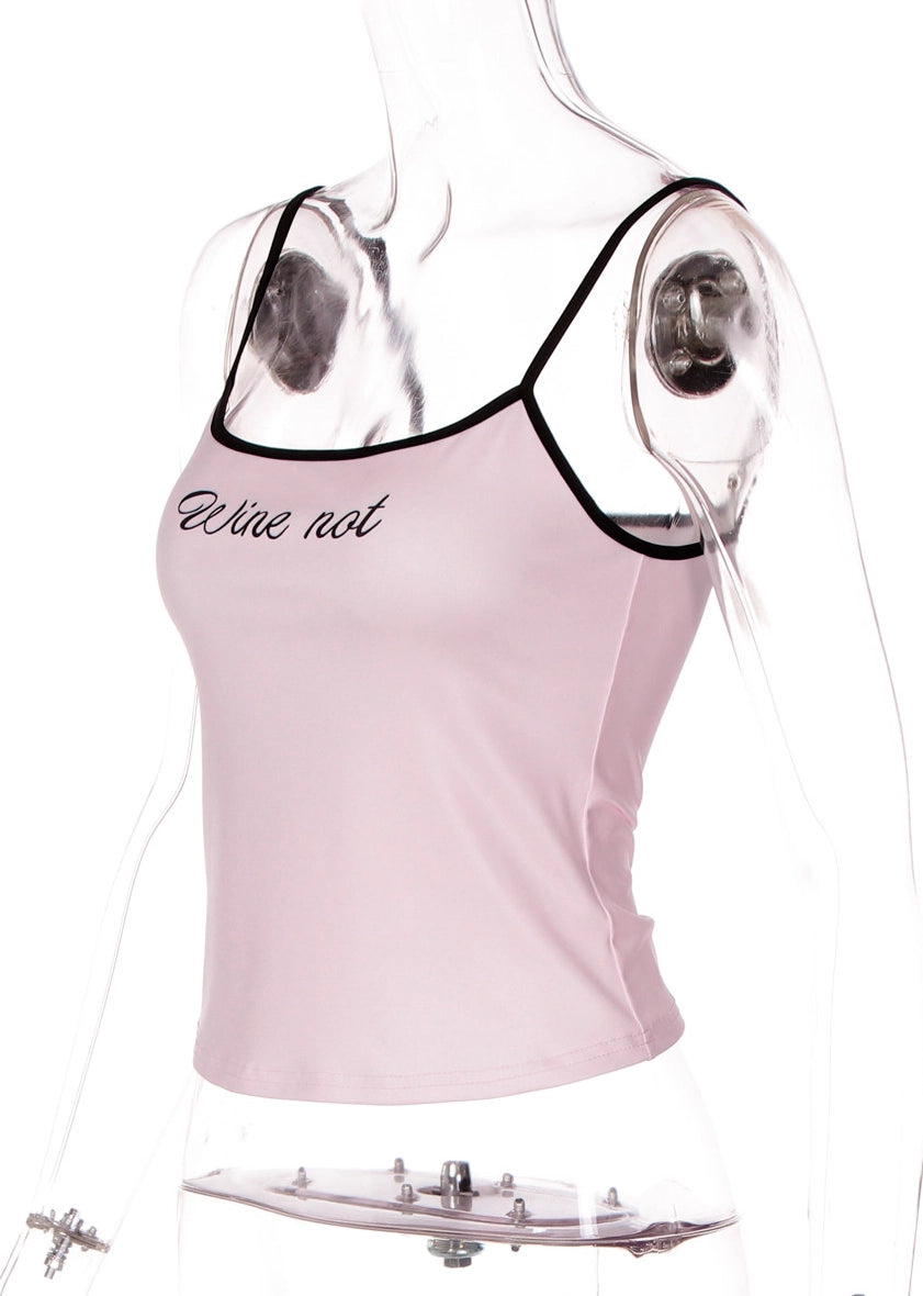 Letter Print Slim Fit Camisole [2N51YMBE]