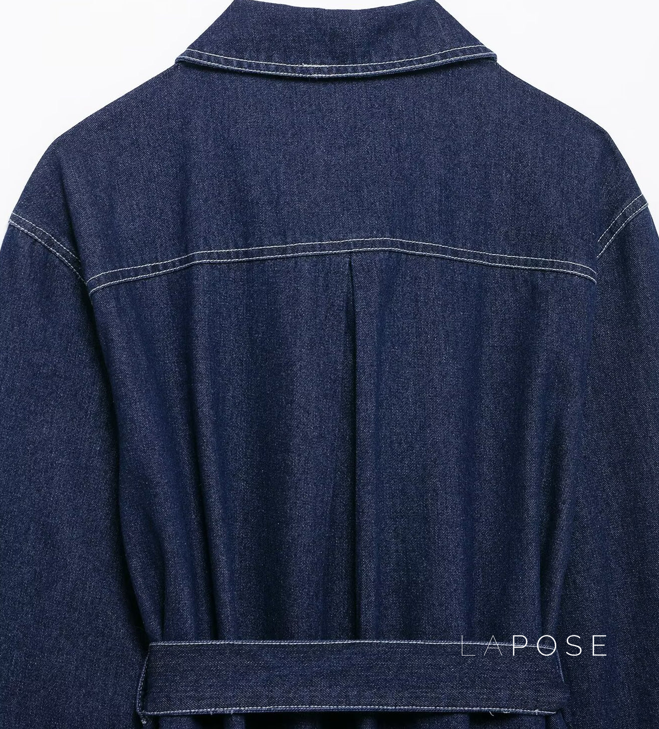 Lexie Belted Denim Jacket [TR7M8R25]
