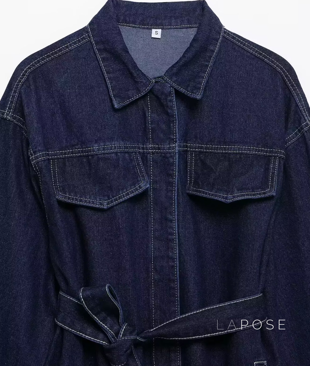 Lexie Belted Denim Jacket [7PDAVT6W]
