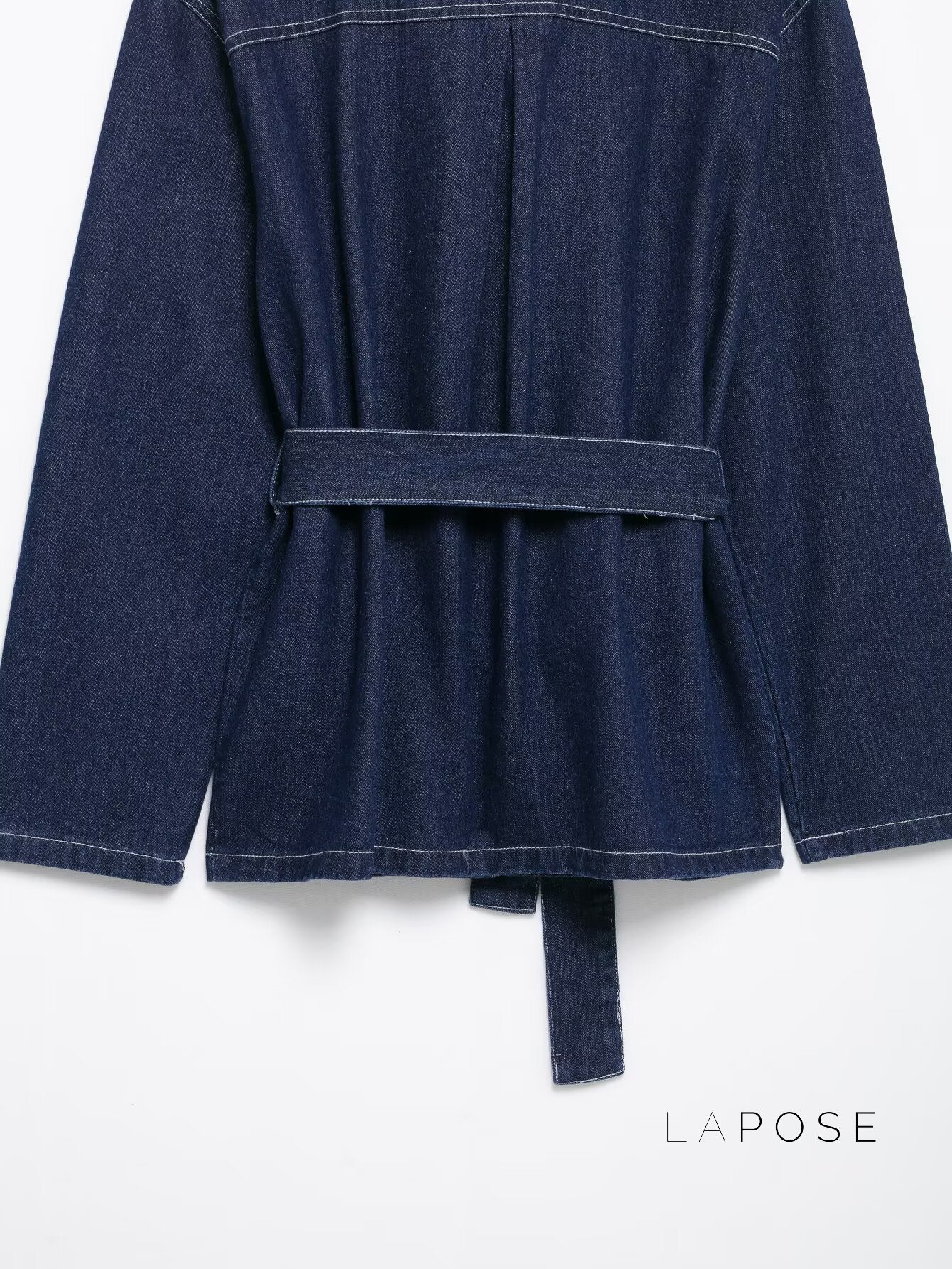 Lexie Belted Denim Jacket [XNI6QB56]
