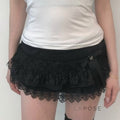 Leylani Bow Tiered Mini Skirt