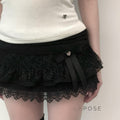Leylani Bow Tiered Mini Skirt