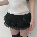 Leylani Bow Tiered Mini Skirt