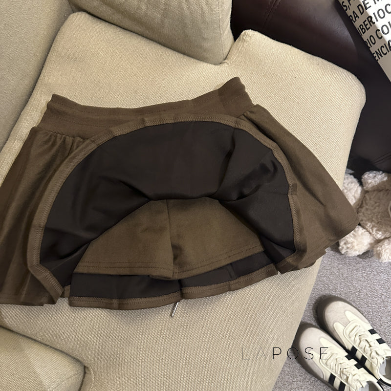 Liah Textured A-Line Mini Skirt [0F3OVNBB]