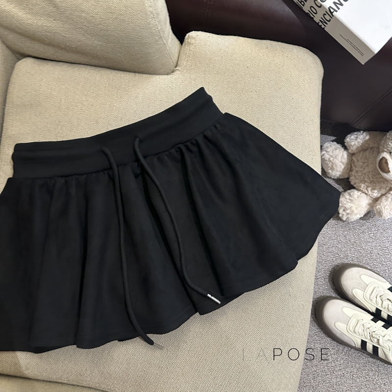 Liah Textured A-Line Mini Skirt [PPNBSMTF]