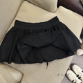 Liah Textured A-Line Mini Skirt [F2OFPFUM]
