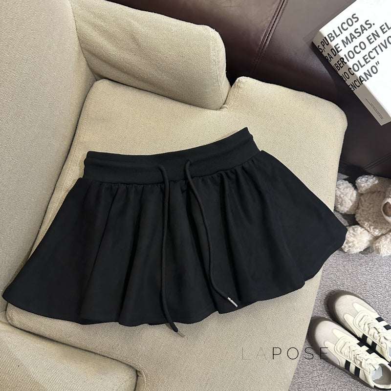 Liah Textured A-Line Mini Skirt [8CHKISBC]