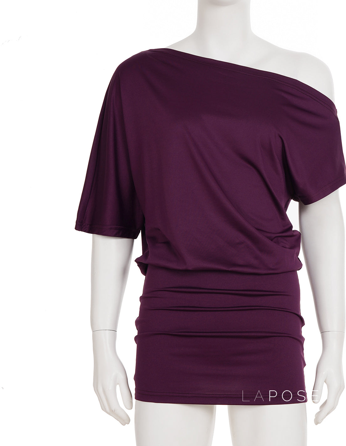 Lianne Ruched One-Shoulder Mini Dress [C4CV0DLI]