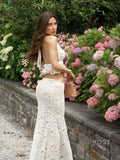Lielle Lace Halter Skirt Set [5UB2H02U]