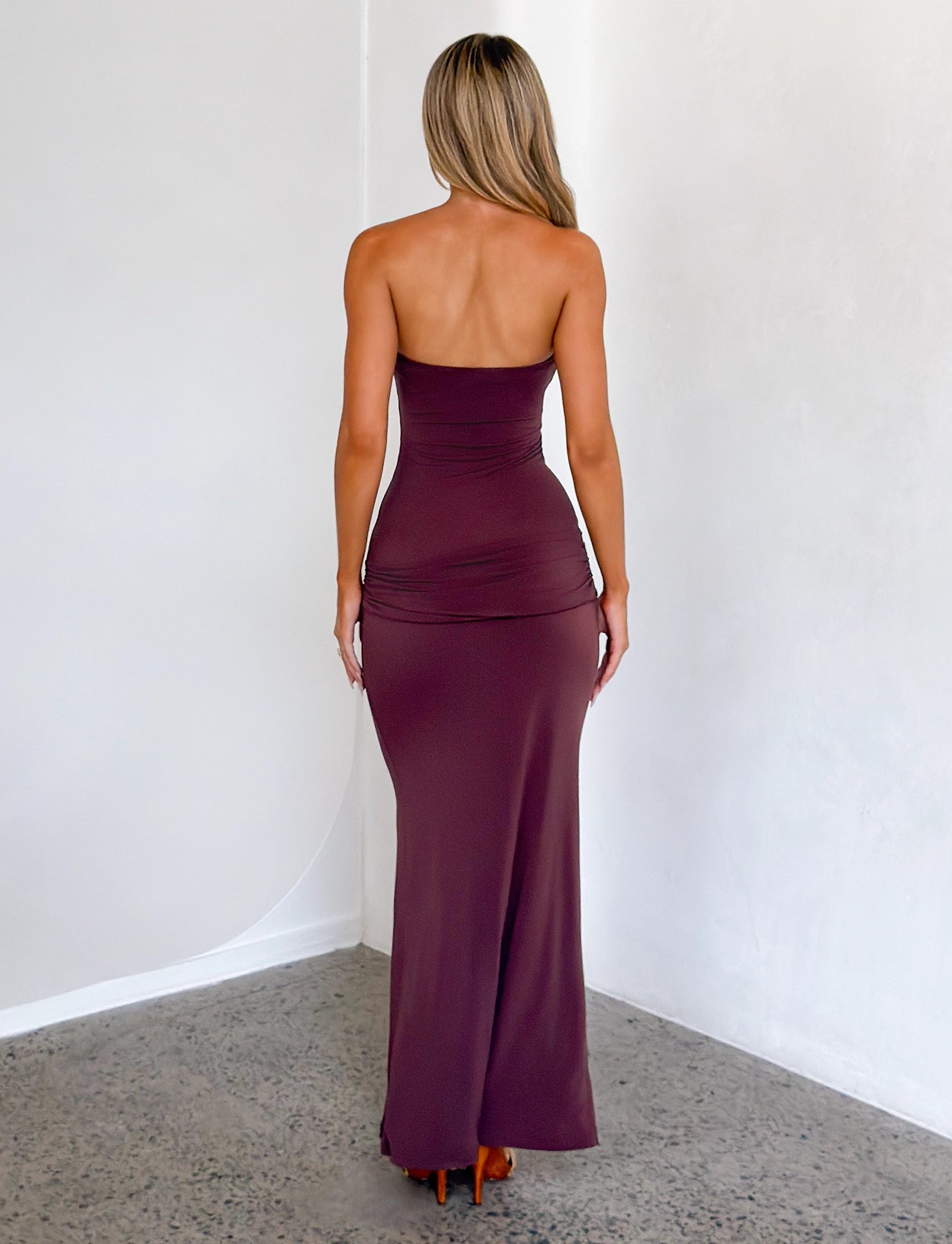 LaPose Lili Sequin Strapless Maxi Dress