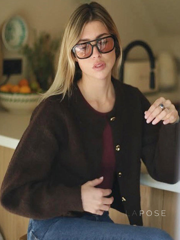 Lilia Cozy Flap Pocket Cardigan [JX9KLXBK]