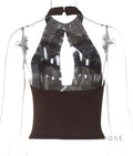 Liliane Studded Halter Top [G1A7M5EY]