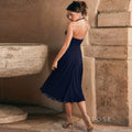 Lilith Halter Mesh Maxi Dress [AA4N8386]