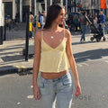 Lillianna Ruched Lace Camisole [IDZC02K4]