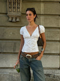 Lillith Lace Puff Sleeve Top [UV33MCQ2]