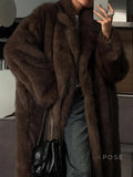 Lilly Fluffy Faux Fur Coat [SKRP8E3M]