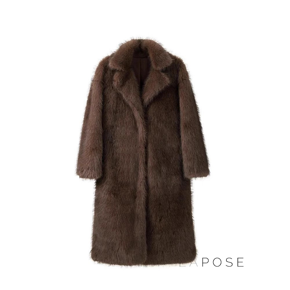Lilly Fluffy Faux Fur Coat [FI9DUAYN]
