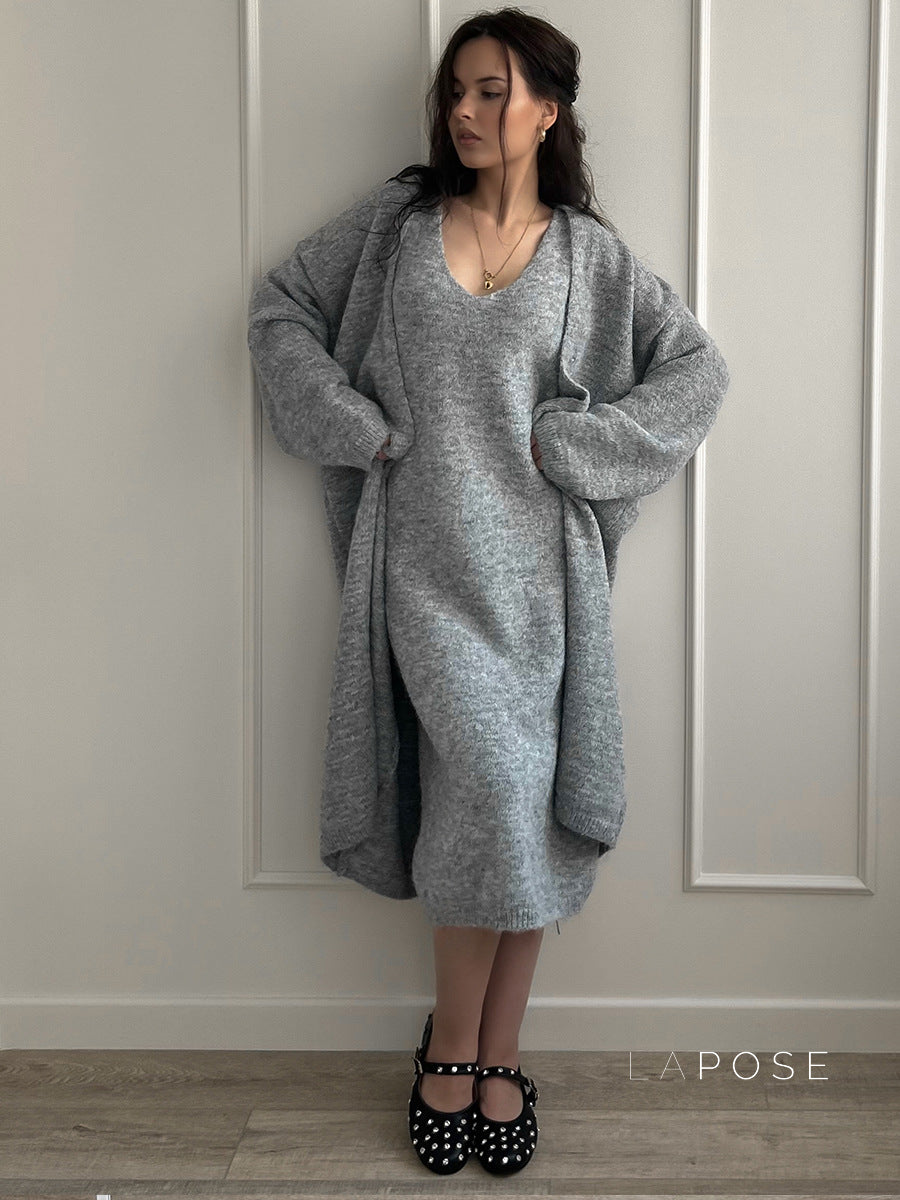 Lily Cozy Knit Skirt Set [3B4I7H8E]