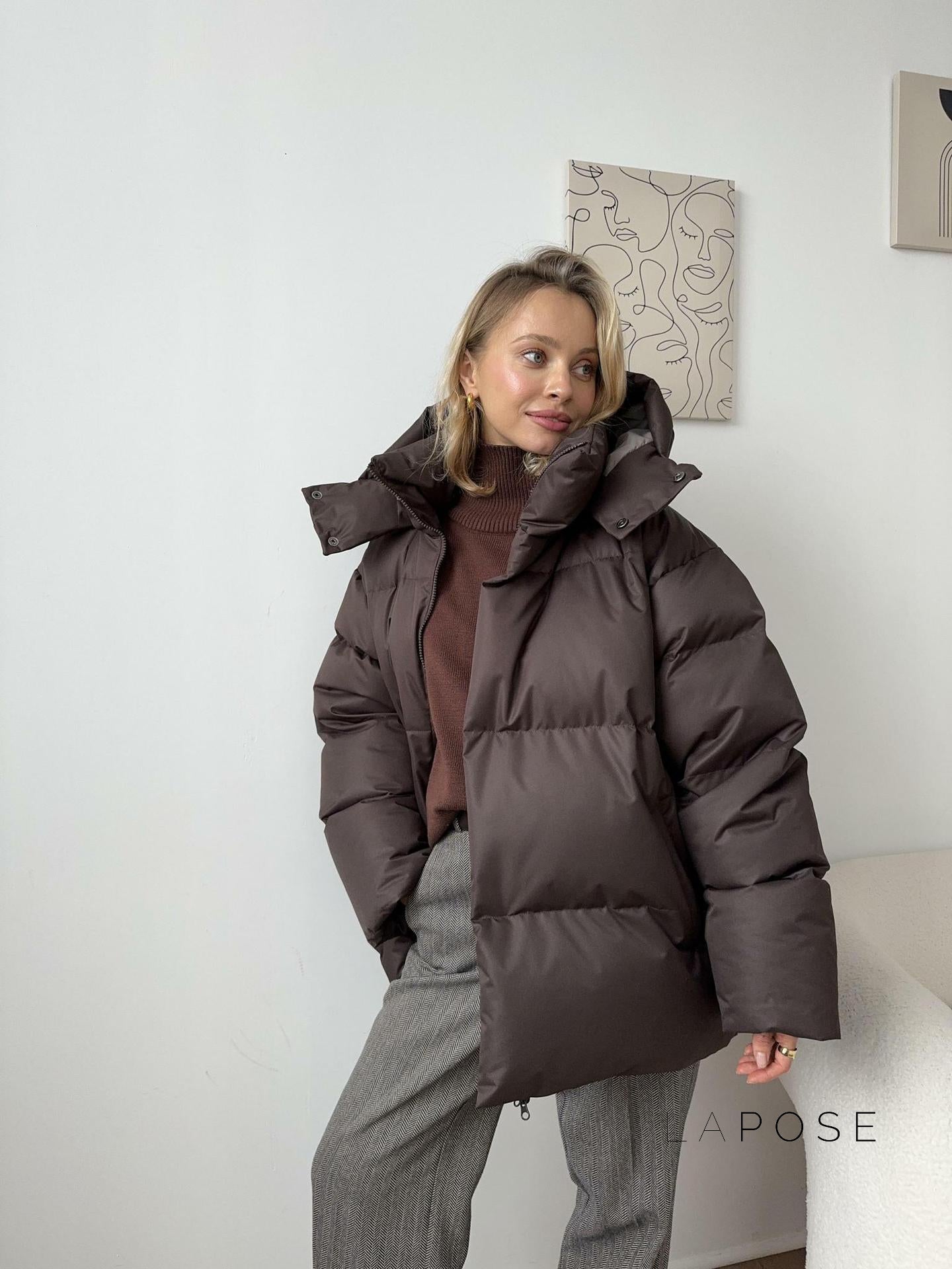 Lilyth Oversized Hooded Quilted Coat [8E4LD5XR]