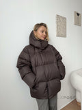 Lilyth Oversized Hooded Quilted Coat [7DUO0FHW]