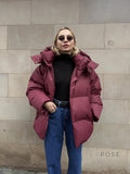 Lilyth Oversized Hooded Quilted Coat [O82D9EES]