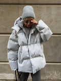 Lilyth Oversized Hooded Quilted Coat [E62QJ68N]