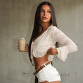 Lisbeth Lace Cardigan Top [AU1DL9SV]