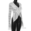 Lisbeth Lace Cardigan Top [HN2BDDV0]