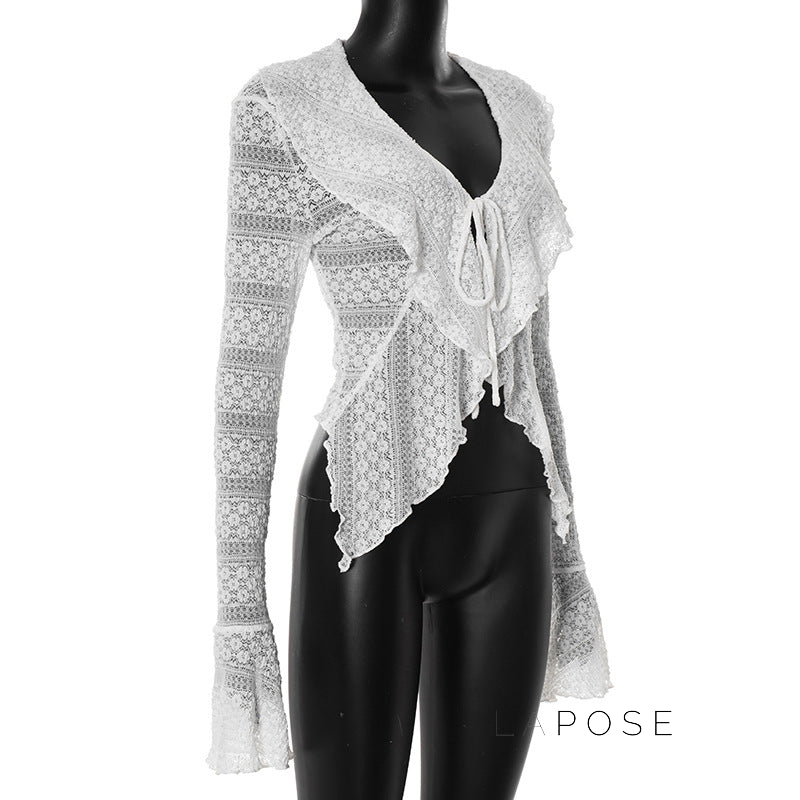 Lisbeth Lace Cardigan Top [HN2BDDV0]