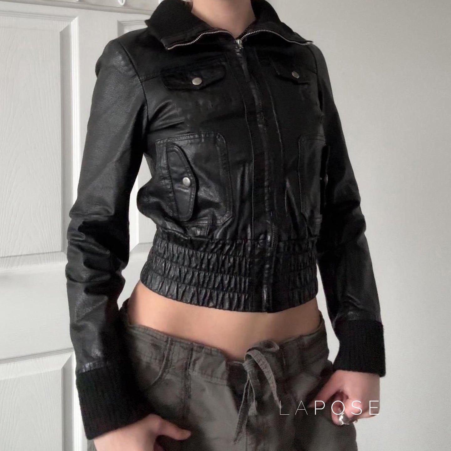 Liv Patchwork Moto Jacket [4PJ1MFFB]