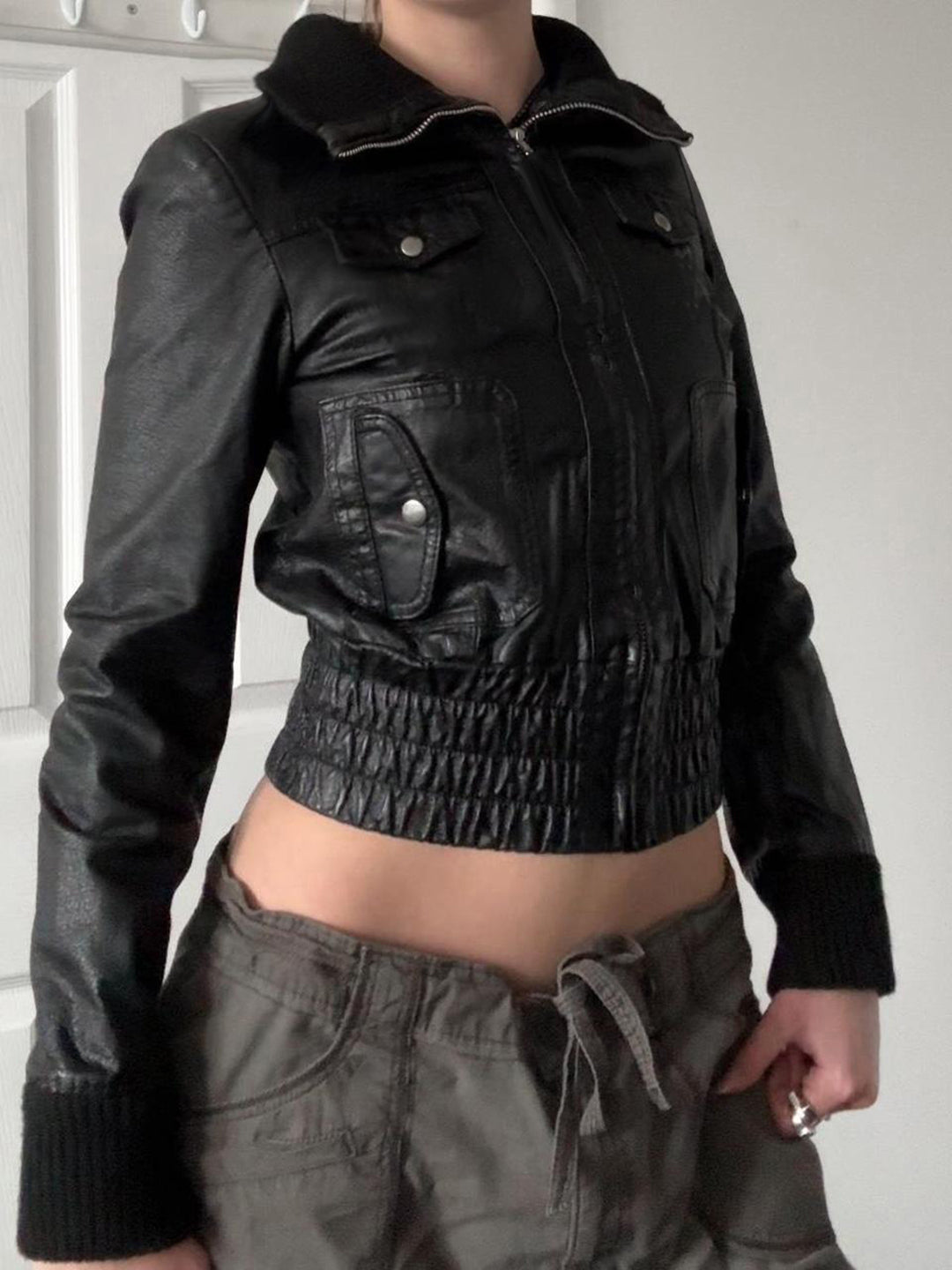 Liv Patchwork Moto Jacket [GMM2AAX3]