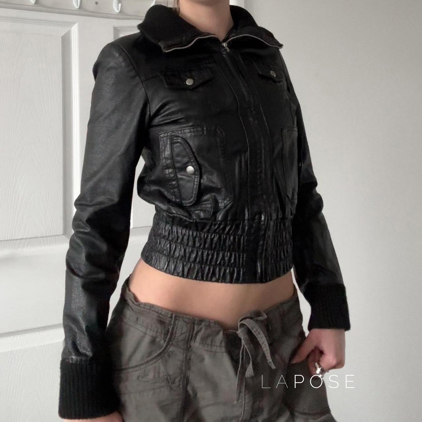 Liv Patchwork Moto Jacket [ZXG032JP]