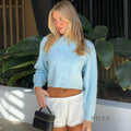 Liza Cropped Knit Cardigan [VUU0Q80X]