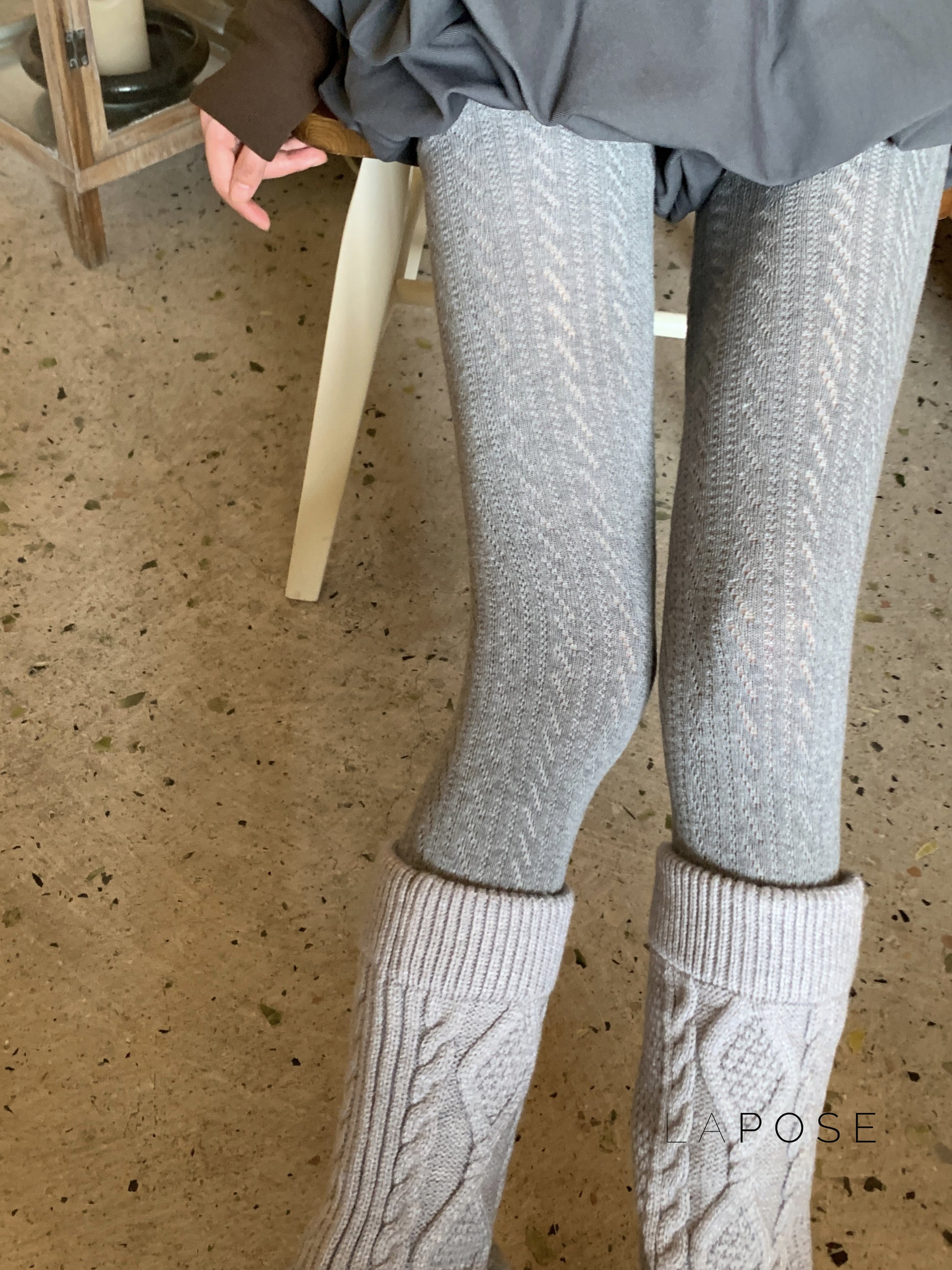 London Cozy Cable Knit Tights [4E83UEJ6]