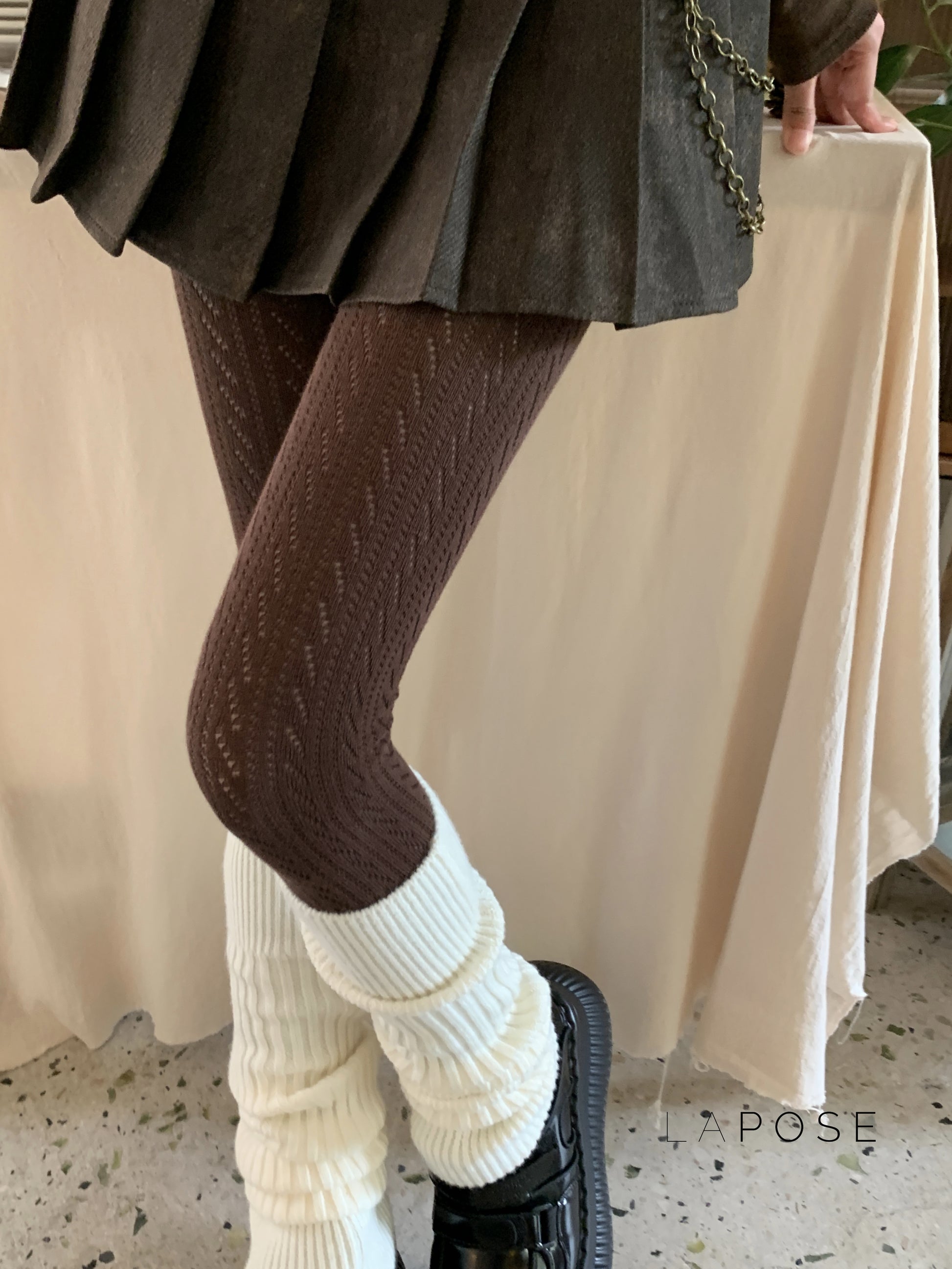 London Cozy Cable Knit Tights [Y4IBXHPT]