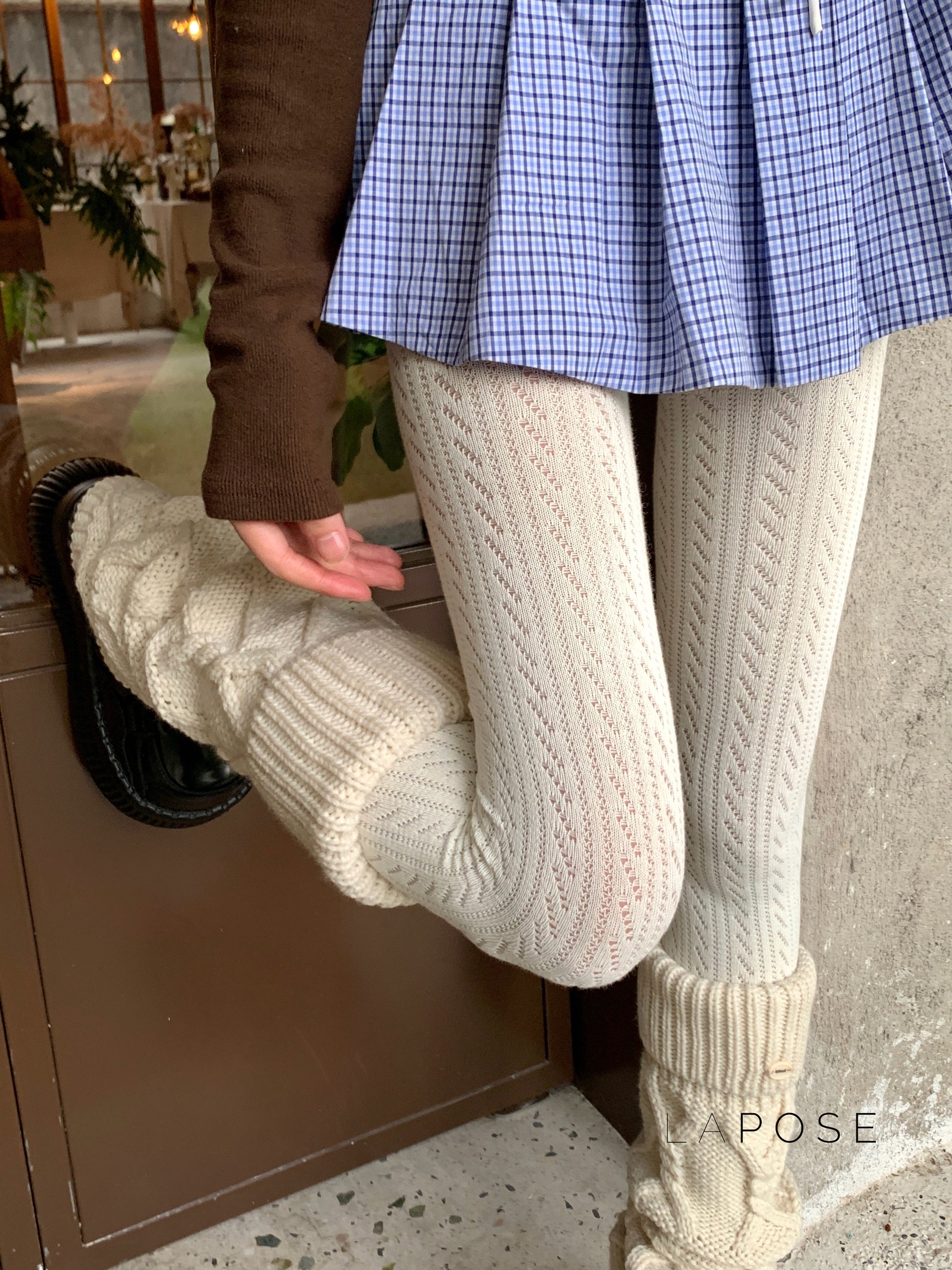 London Cozy Cable Knit Tights [NSOXIEXN]