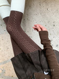 London Cozy Cable Knit Tights [3Z0PJS1Y]
