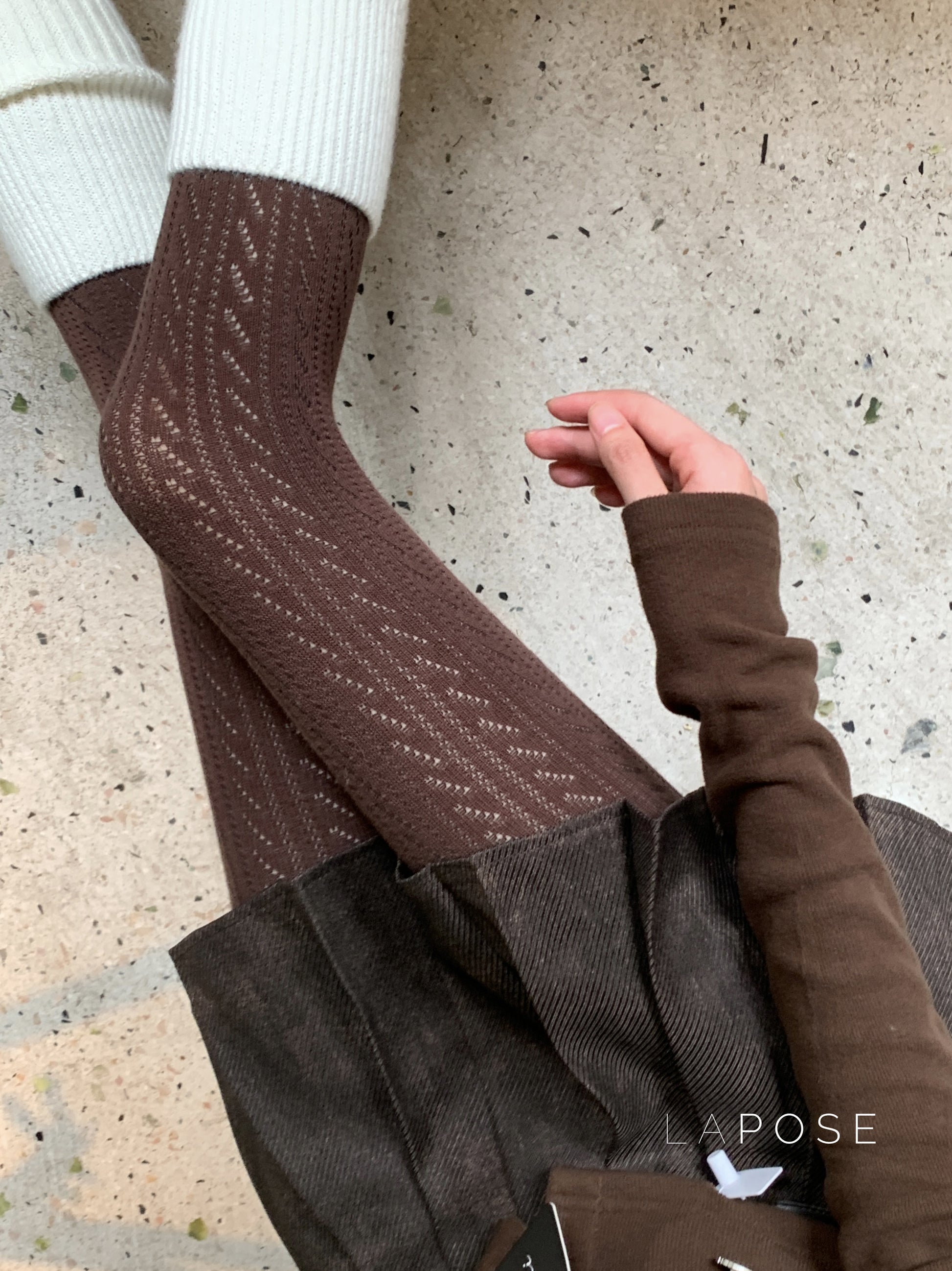 London Cozy Cable Knit Tights [3Z0PJS1Y]