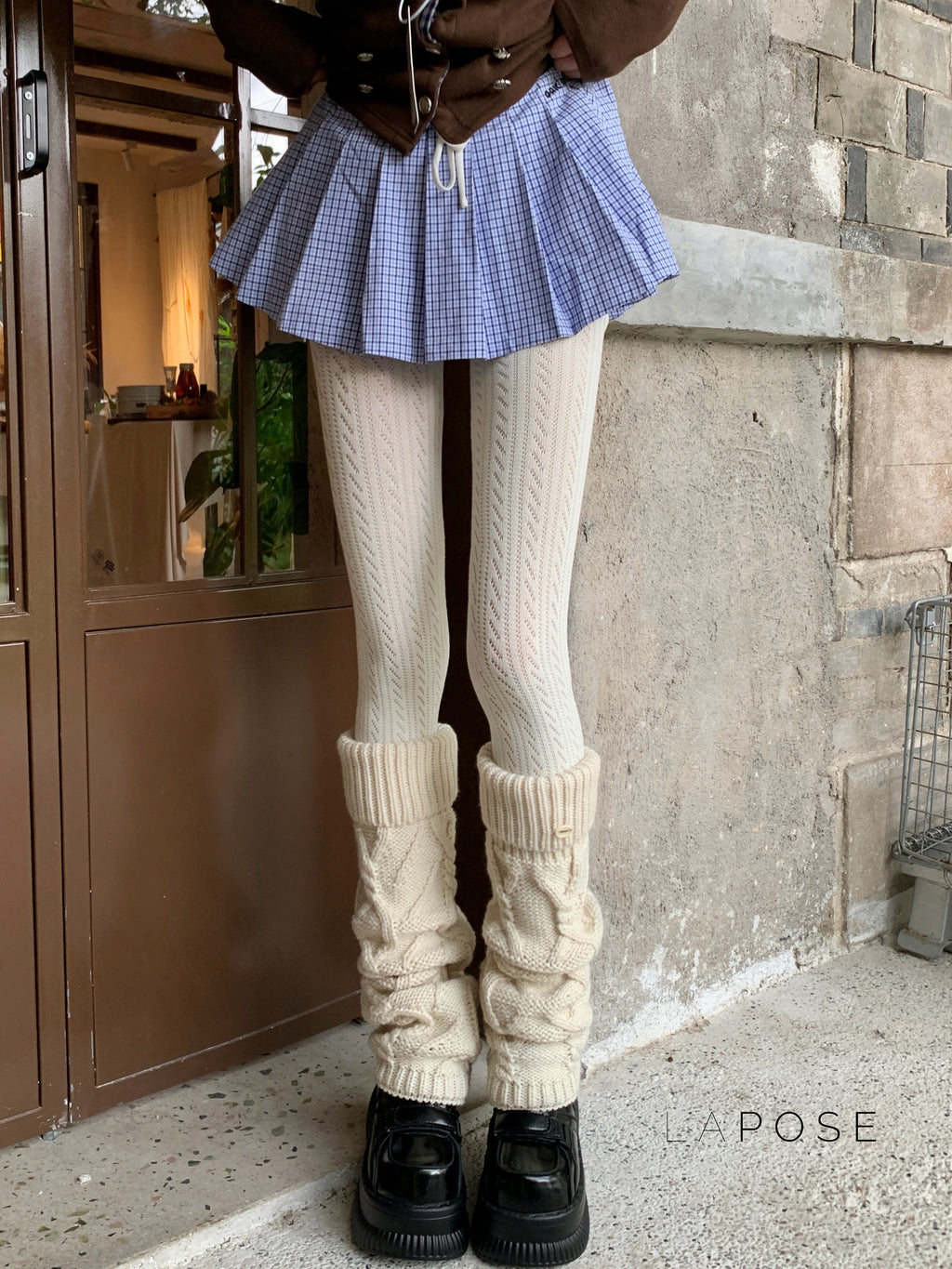 London Cozy Cable Knit Tights [BJZRSTH0]